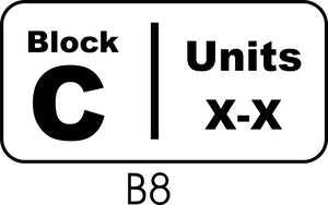 Block and Unit Numbers