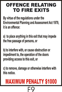 Offence Relating to Fire Exits
