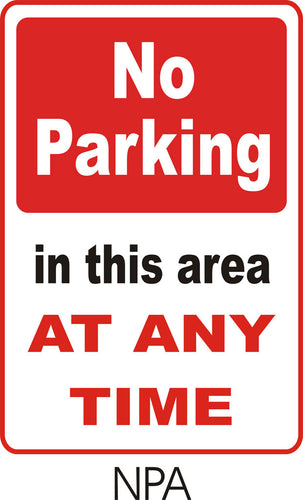 No Parking At Any Time