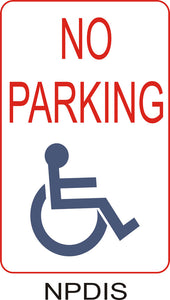 No Parking - Disabled