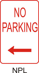 No Parking - Left