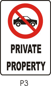 Private Property (No Vehicles)