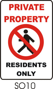 Private Property - Residents Only