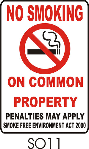 No Smoking on Common Property