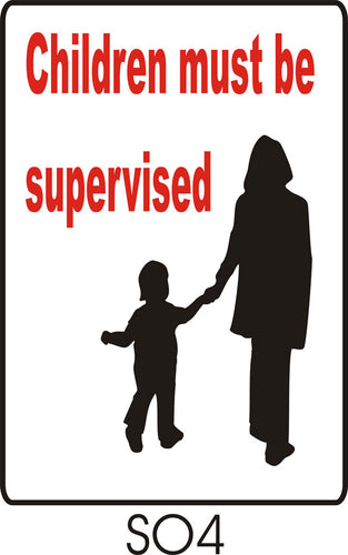 Children Must Be Supervised