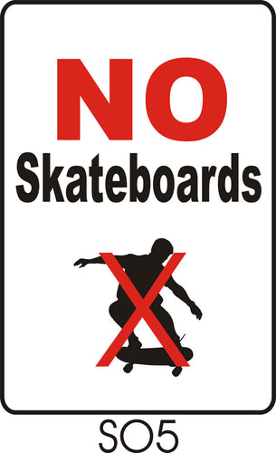 No Skateboards