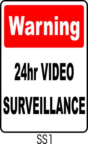 Warning - 24hr Video Surveillance