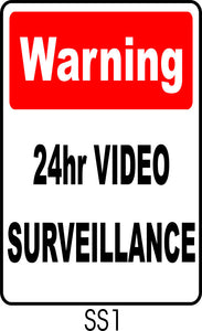 Warning - 24hr Video Surveillance