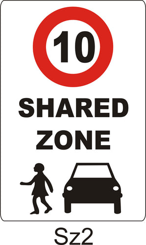 10 km/h - Shared Zone
