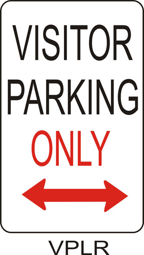 Visitor Parking Only - Left/Right