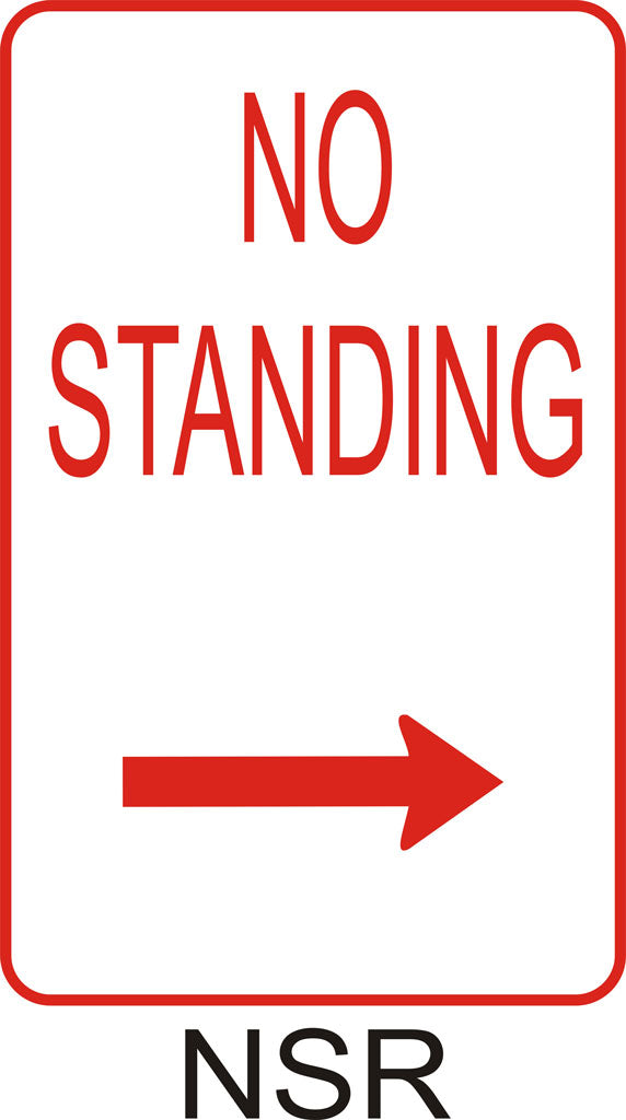 No Standing - Right – SignHere Australia